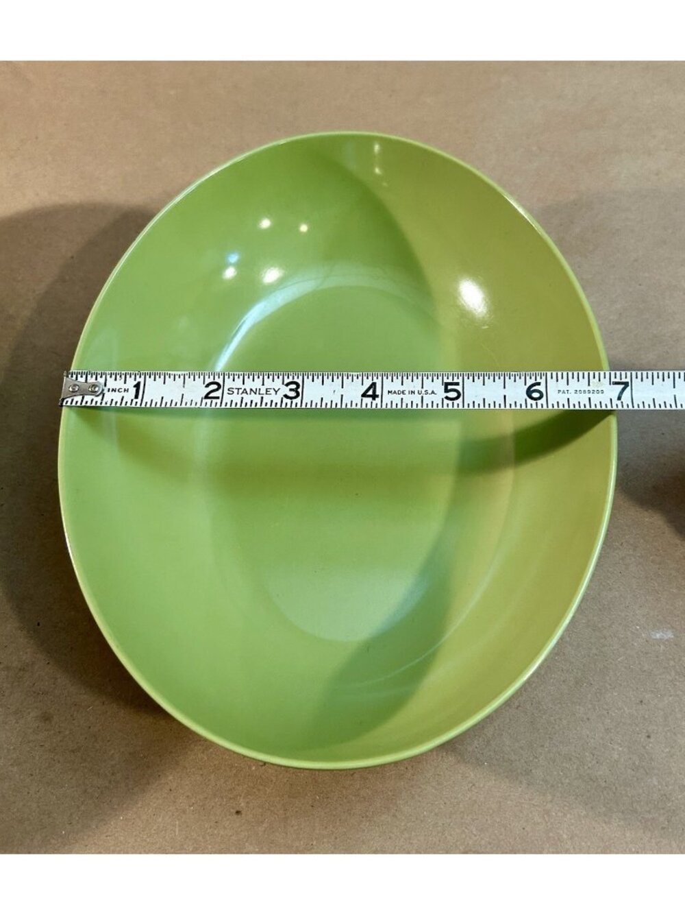 Vintage 10 pc. Oneida Melamine Avocado Green Serving Bowls, Plates & Small Bowls - Picture 15 of 16